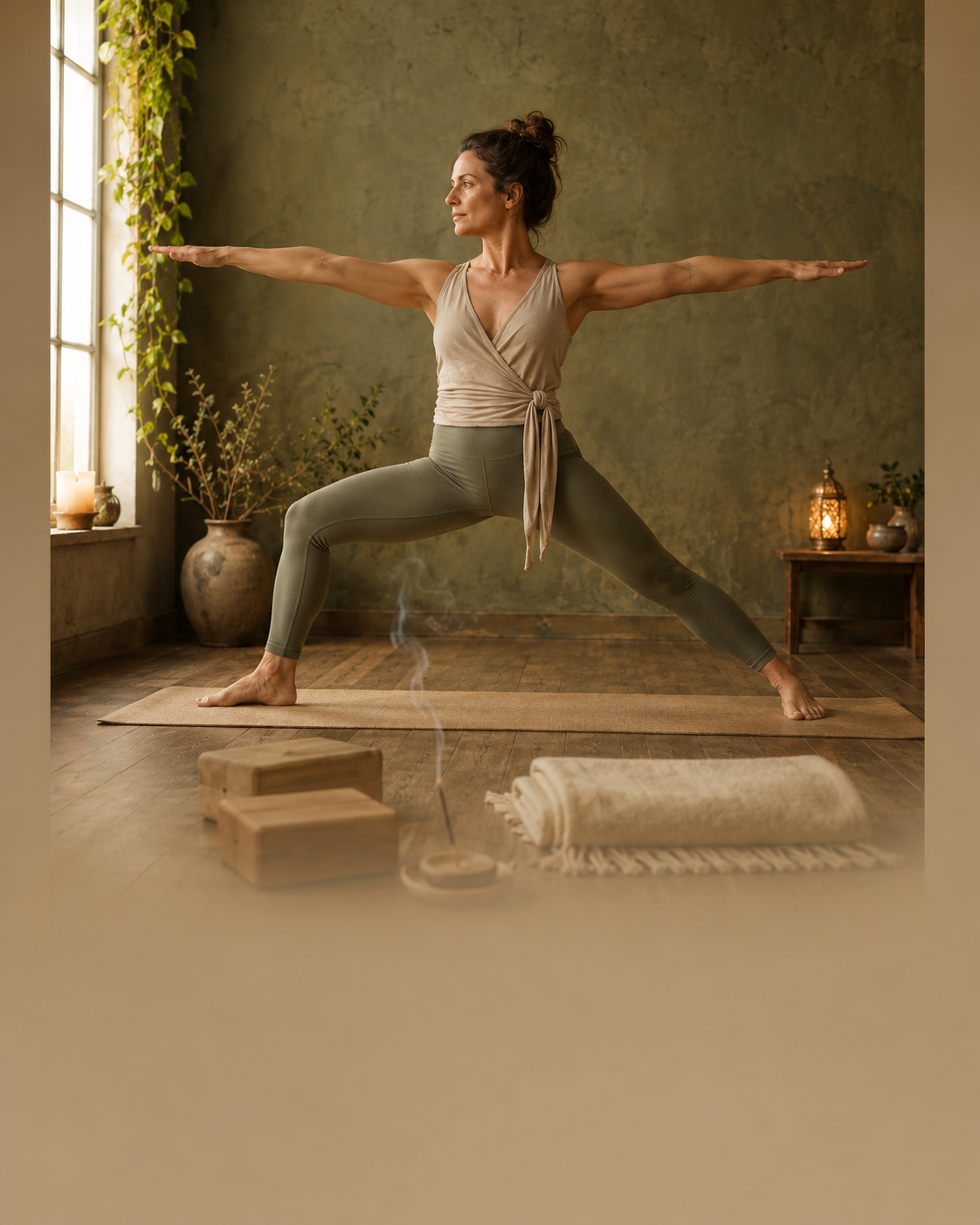 Postura guerreiro suave - Modalidades de Yoga para Adultos